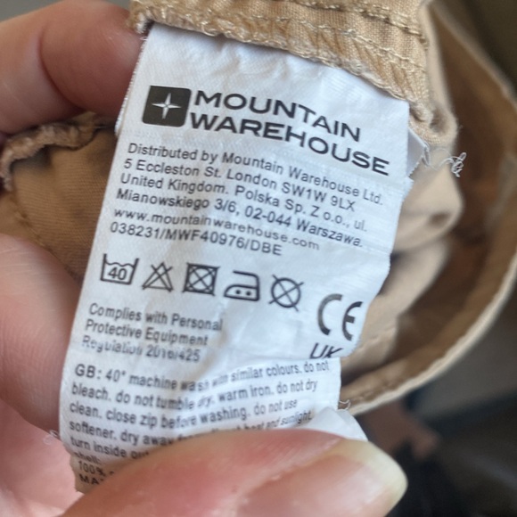 Mountain Warehouse Country to Coast tan khaki shorts with pockets size 10 - Picture 10 of 10